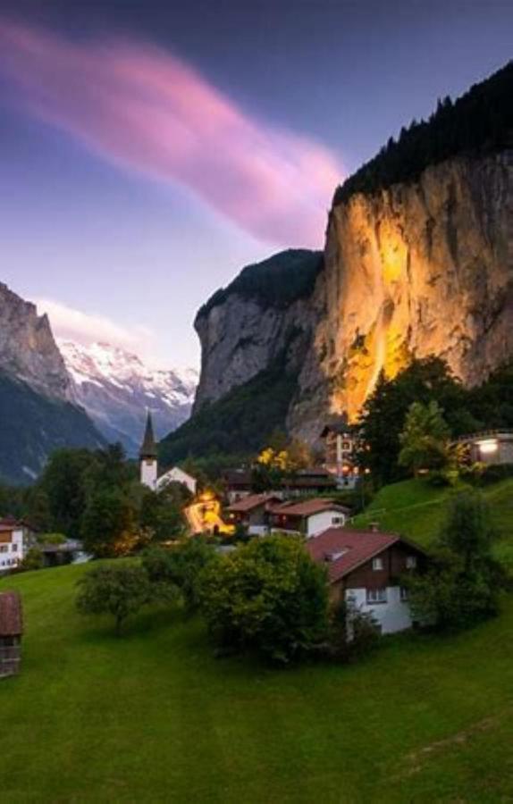 Komfortabel, Perfekte Lage, Neue Wohnung, Gratis P Lauterbrunnen Esterno foto